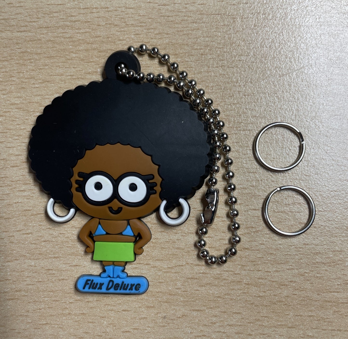 Keychain Charm Afro Girl