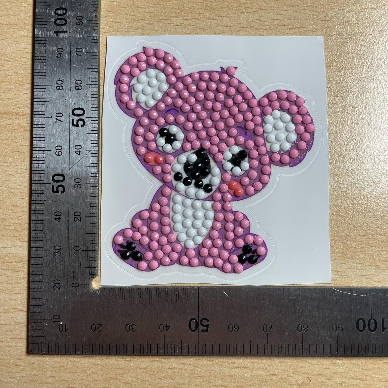 Pink Koala Diamond Art Sticker