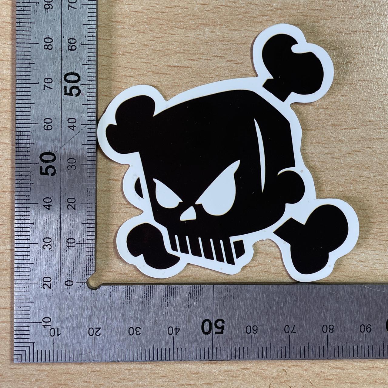 Black and white skull sticker #skater