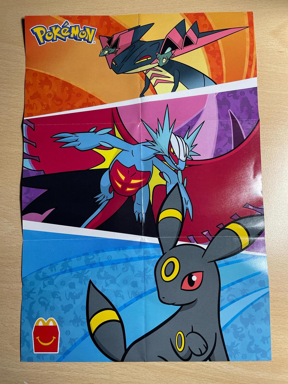 Pokémon McDonalds Double Sided Poster and Sticker Set D2