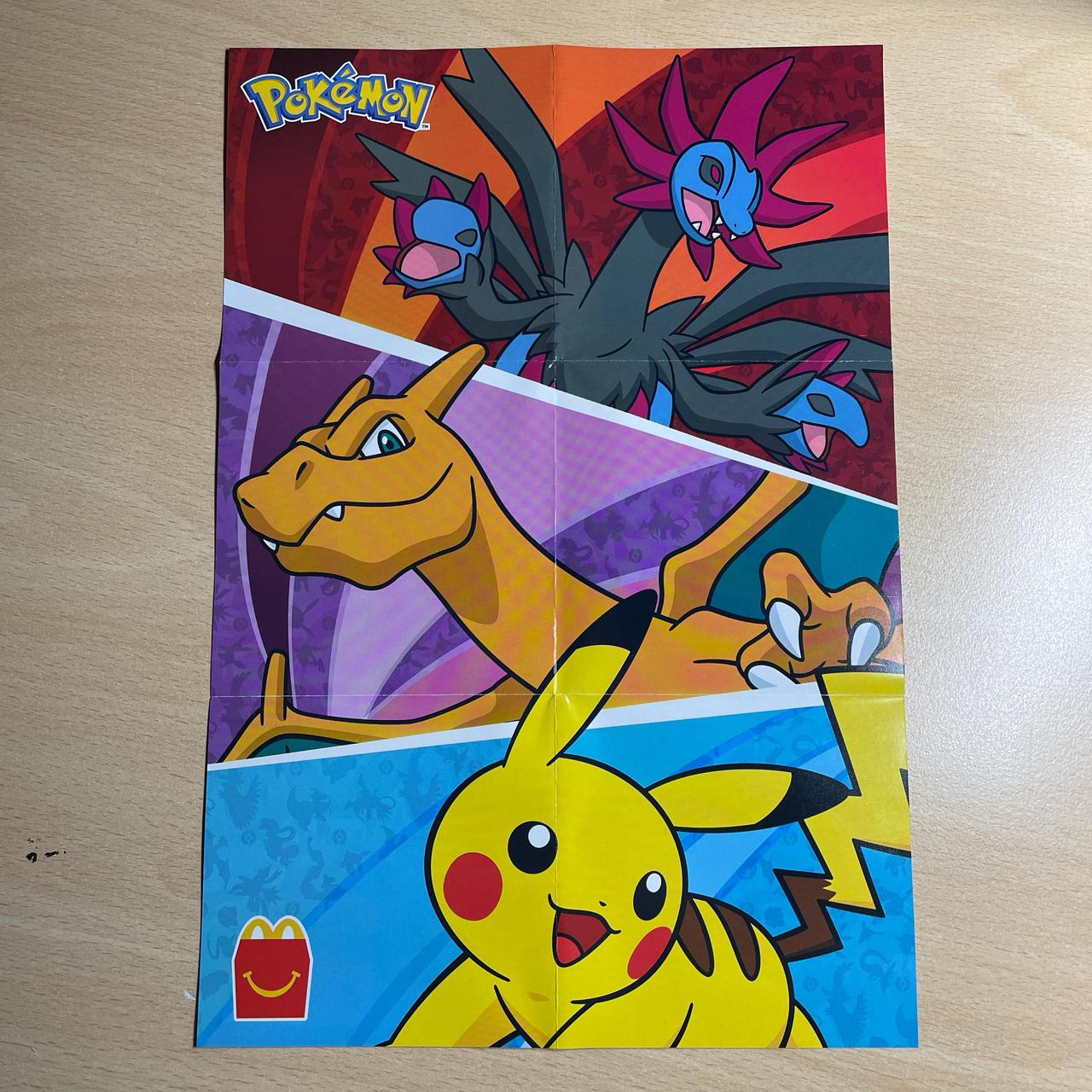 Pokémon McDonalds Double Sided Poster and Sticker Set D5