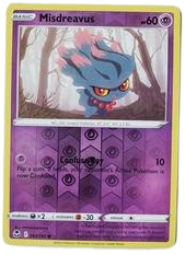 Misdreavus [Reverse Holo] #63 Pokemon Silver Tempest