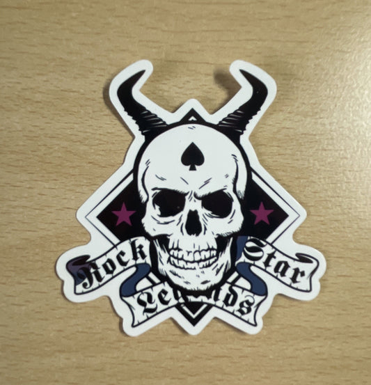 Rock Star Legends Skull Sticker