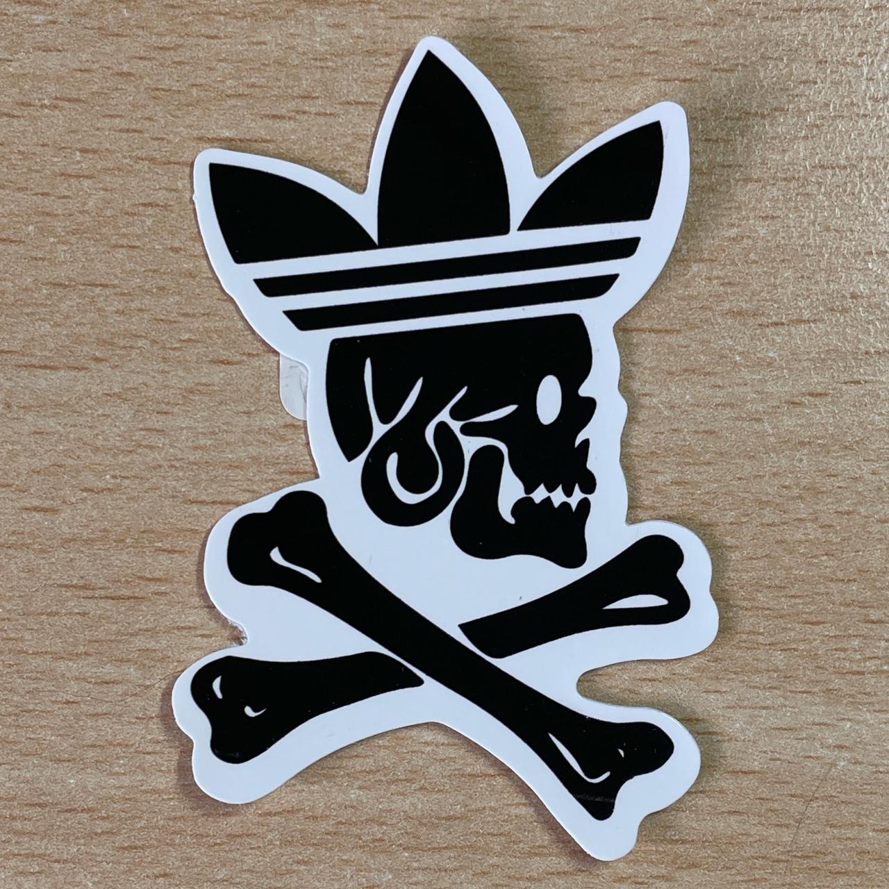 Adidas Skull and crossbones Sticker #skull #stickers