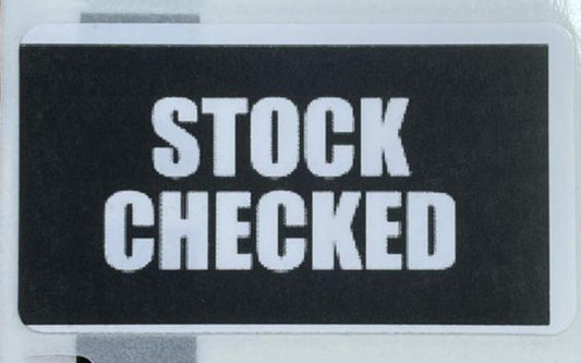Stock checked Labels X25
