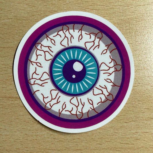 Purple and blue eye sticker #stickers