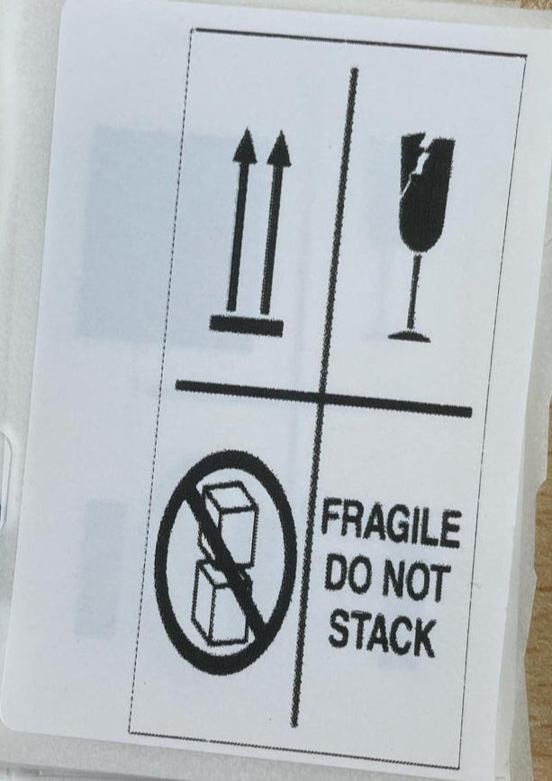 Fragile do not stack loose Labels X25