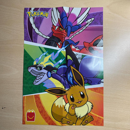 Pokémon McDonalds Double Sided Poster and Sticker Set D1