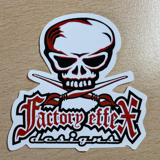 Factory effect designs skull and crossbones sticker #skater
