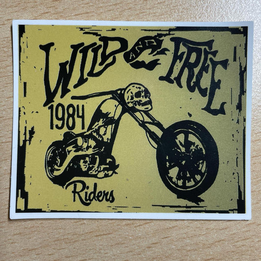 1984 Wild Free Riders sticker