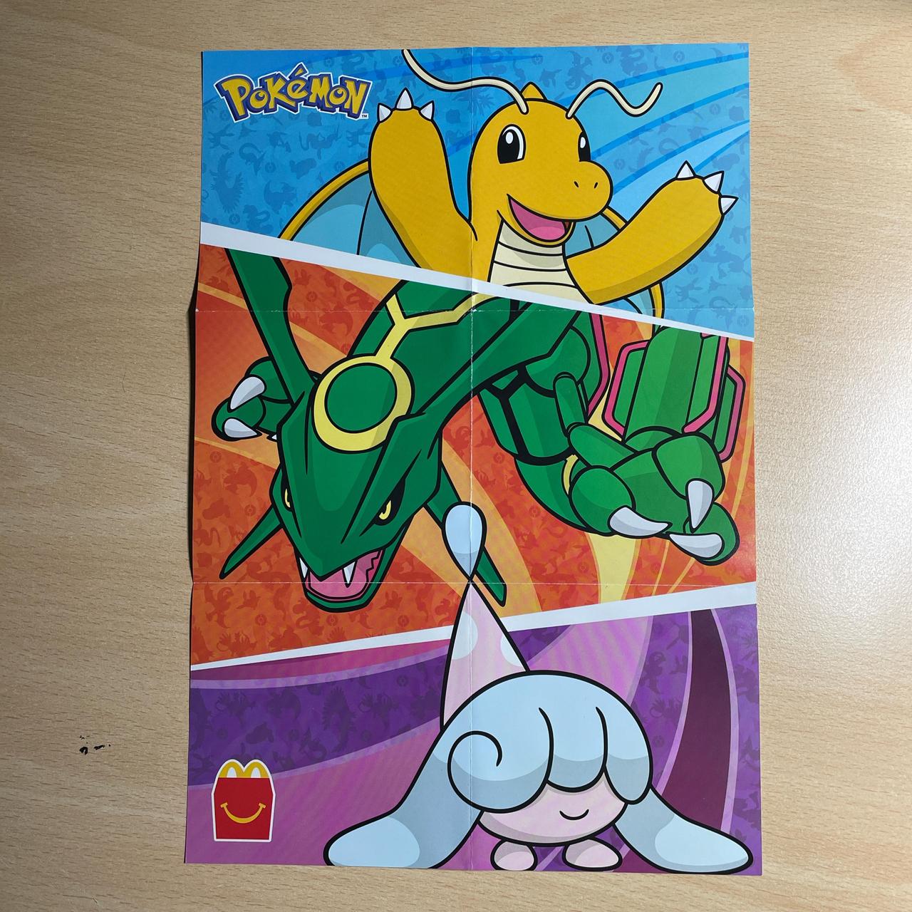 Pokémon McDonalds Double Sided Poster and Sticker Set D3