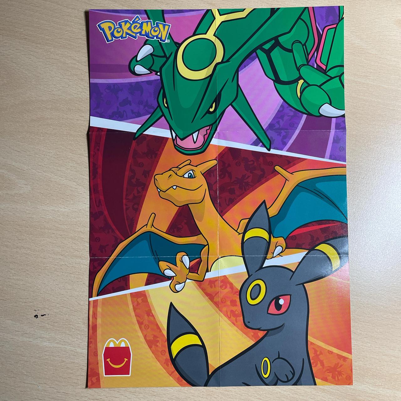 Pokémon McDonalds Double Sided Poster and Sticker Set D4