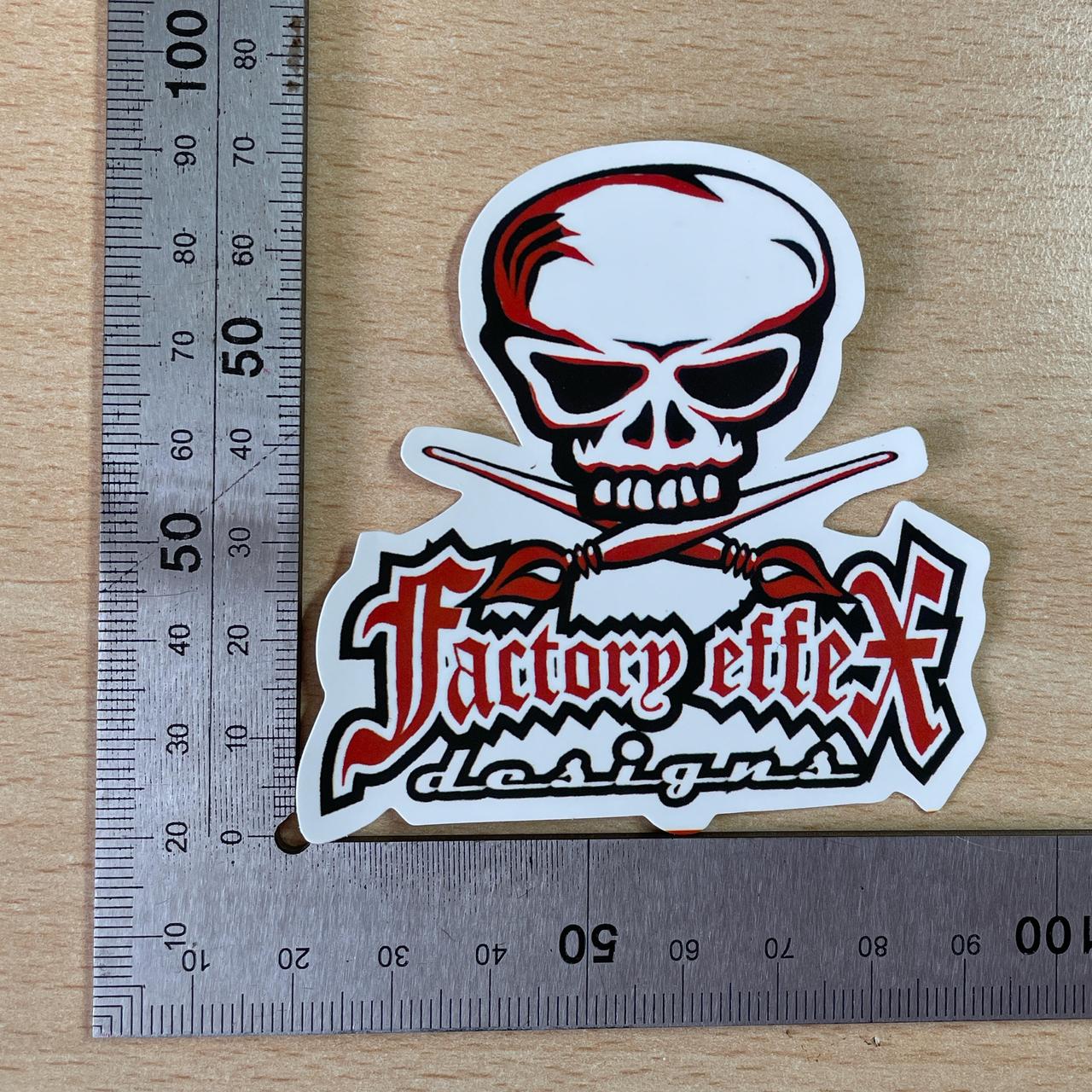 Factory effect designs skull and crossbones sticker #skater
