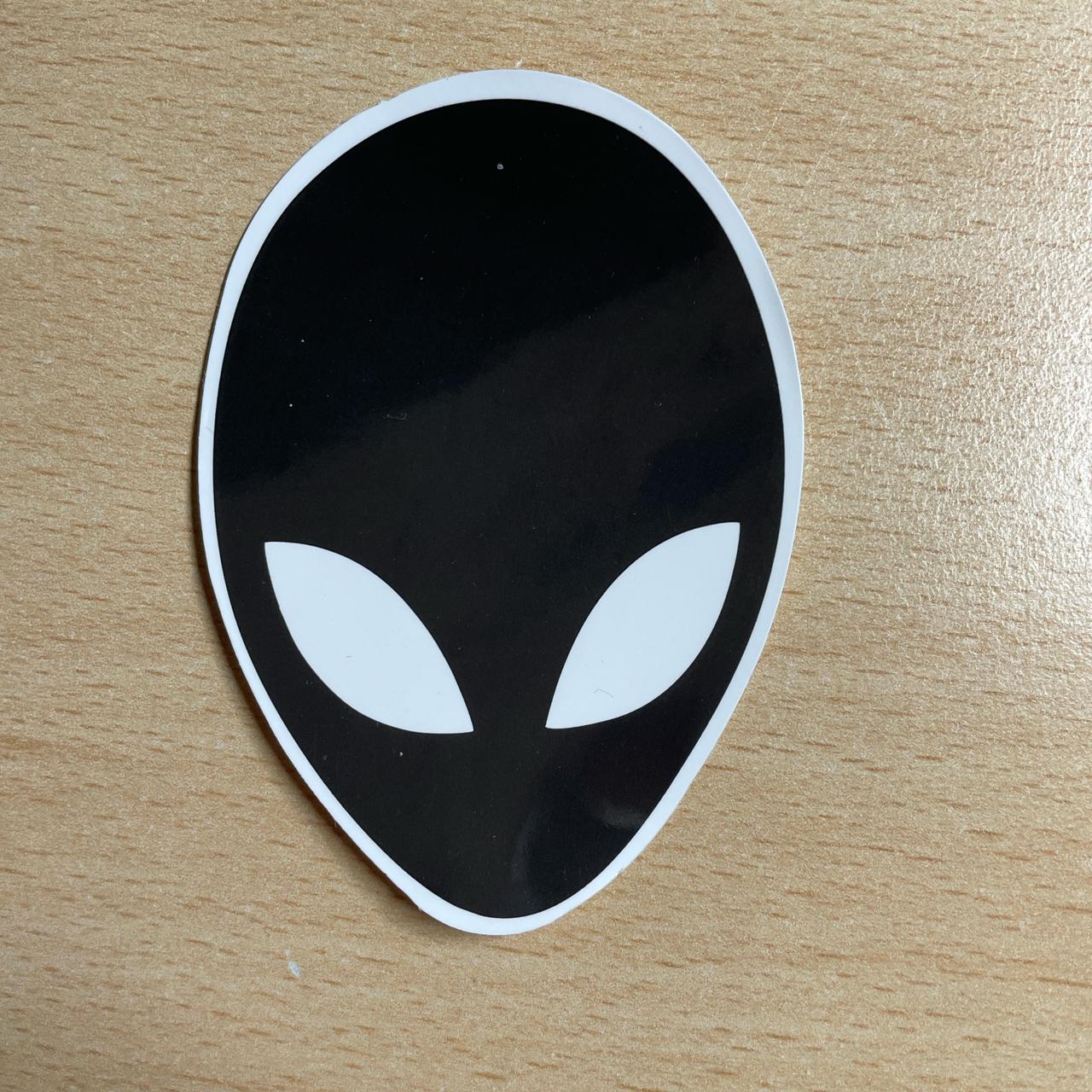Alien head Black/White sticker #alien #stickers