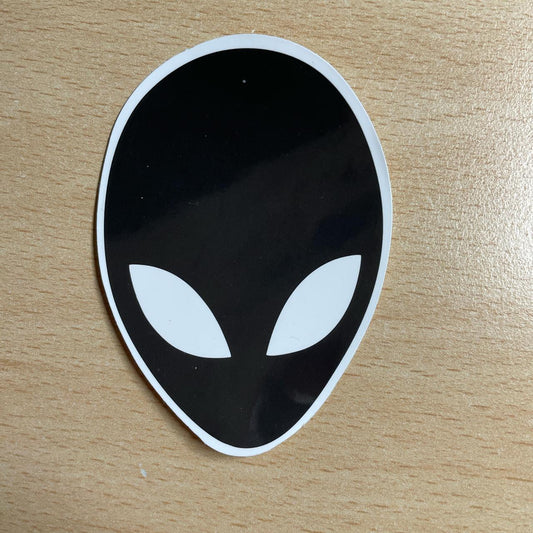 Alien head Black/White sticker #alien #stickers