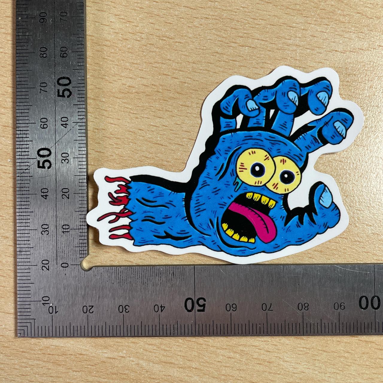 Blue zombie hand sticker #stickers