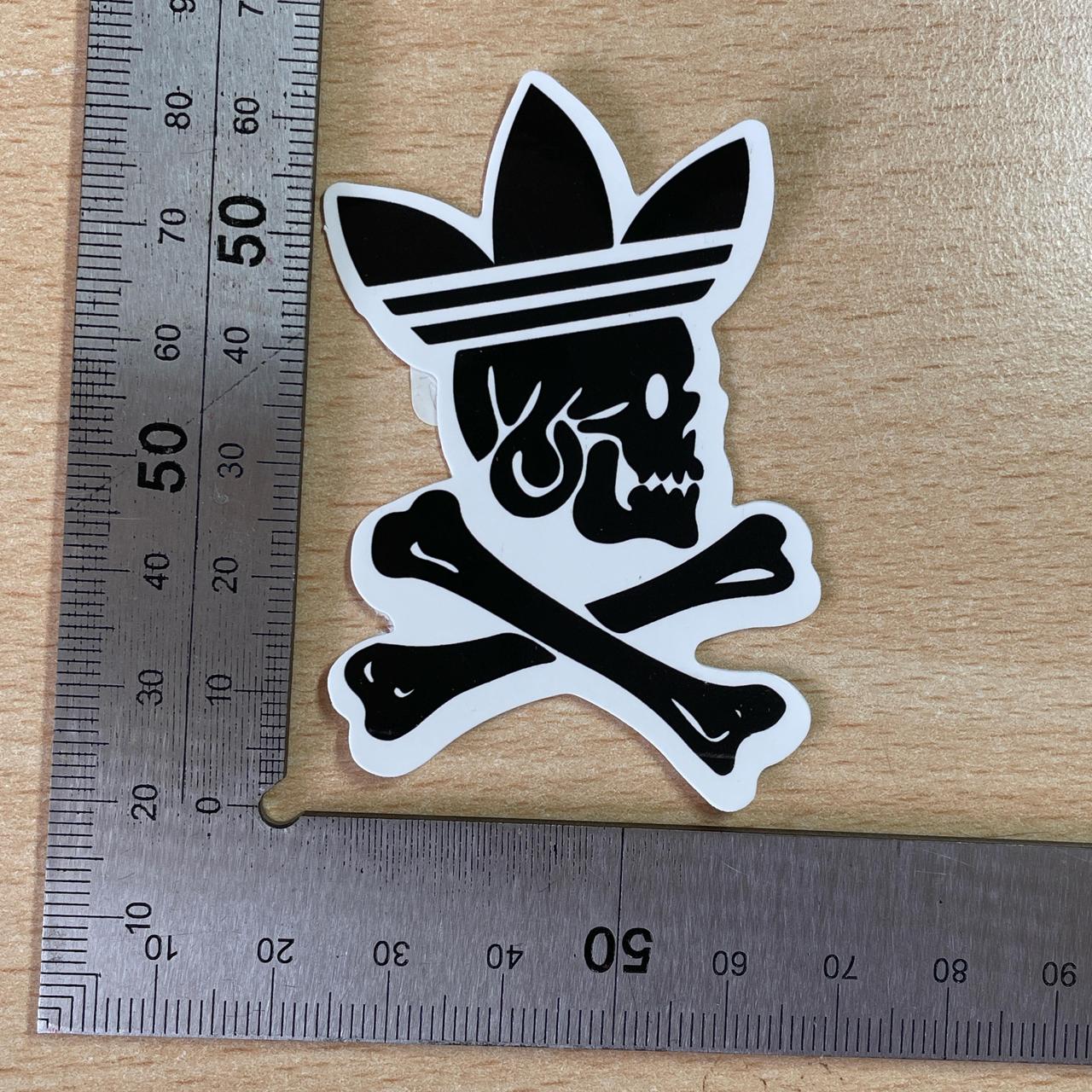Adidas Skull and crossbones Sticker #skull #stickers