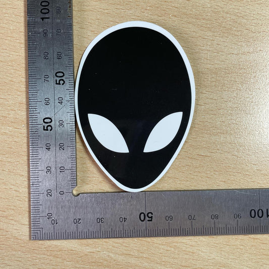 Alien head Black/White sticker #alien #stickers
