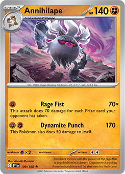 Annihilape [Cosmos Holo] #109 Pokemon Scarlet & Violet