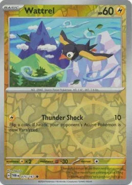 Wattrel [Reverse Holo] #75 Pokemon Twilight Masquerade
