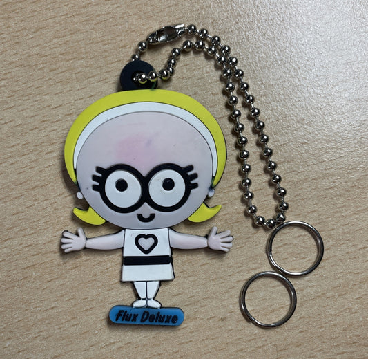 Keychain Charm Blonde In White