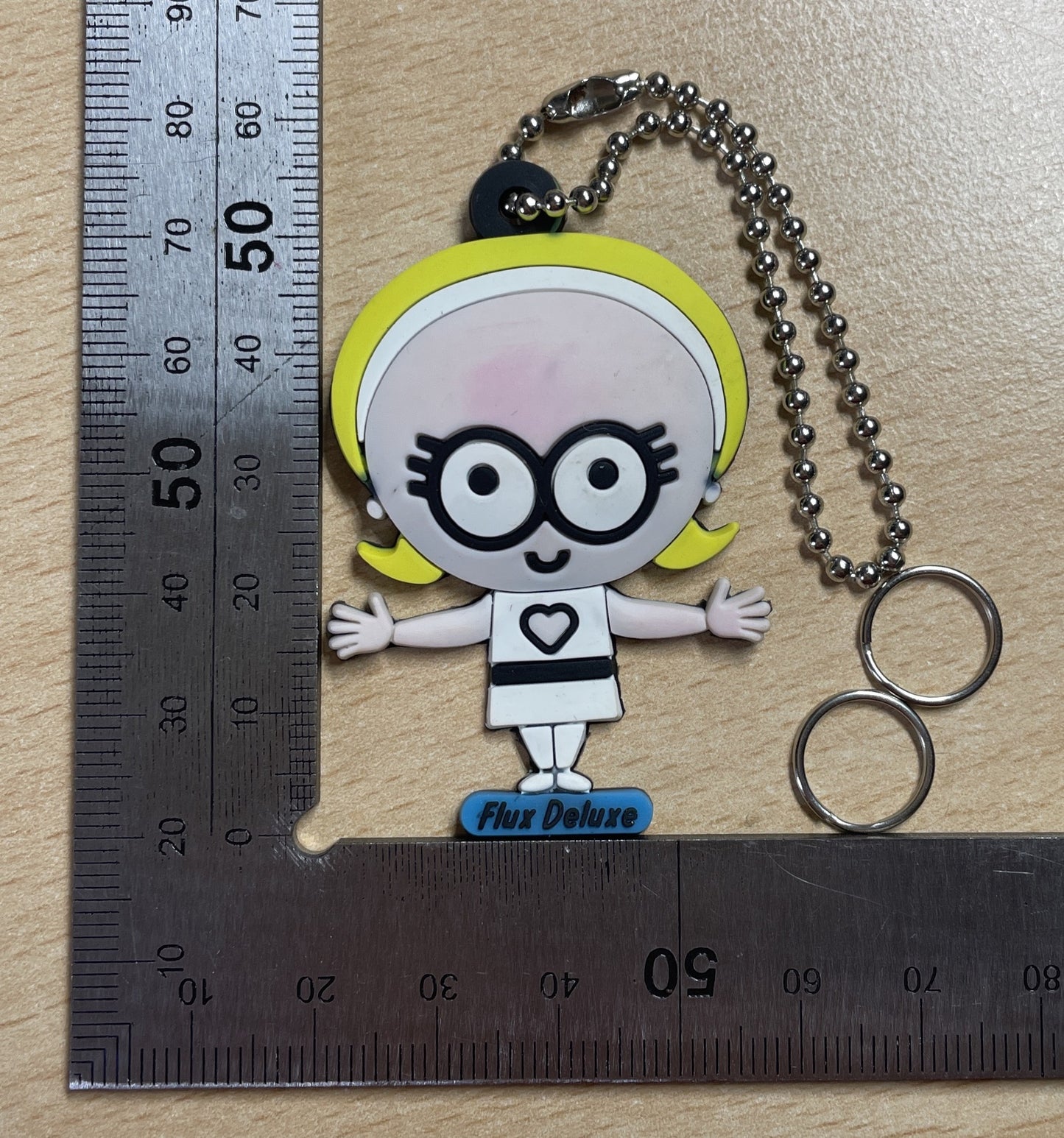 Keychain Charm Blonde In White